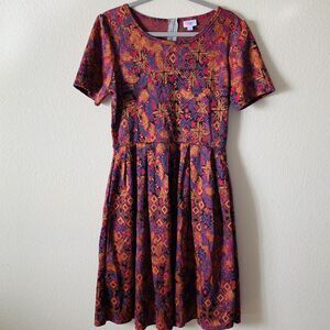 lularoe amelia dress size xlarge